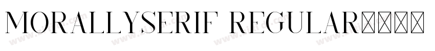 MorallySerif Regular字体转换